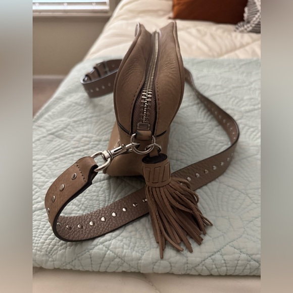 Rebecca Minkoff Light Brown Studded Crossbody Bag - Picture 5 of 6